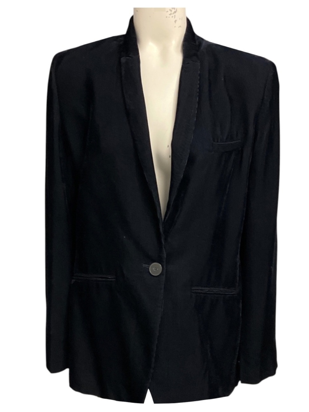 forte_forte Midnight Velvet Corduroy Classic Essential Blazer Jacket